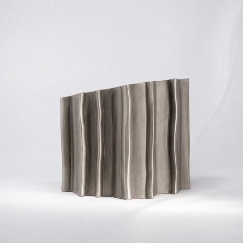 Vaso in ceramica Tara golden black - Adriani & Rossi