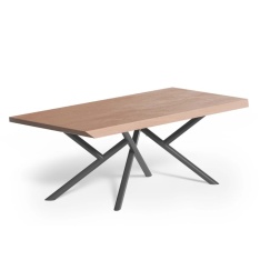 Tavolo fisso Random Ozzio con piano in legno 220x110 cm