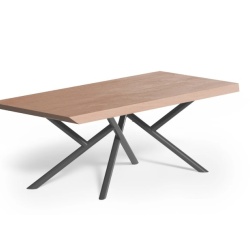 Tavolo fisso Random Ozzio con piano in legno 220x110 cm