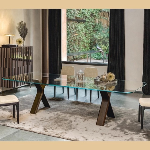 Tavolo Still Glass Tonin Casa