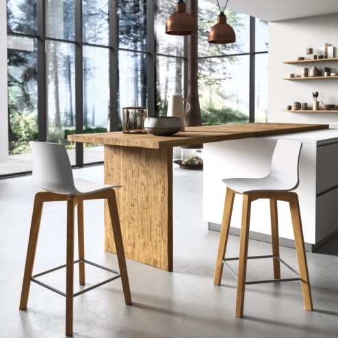 Sgabello Talya struttura legno FGF Mobili