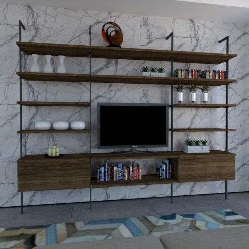 Parete attrezzata Sistema Uniko Cinquanta3